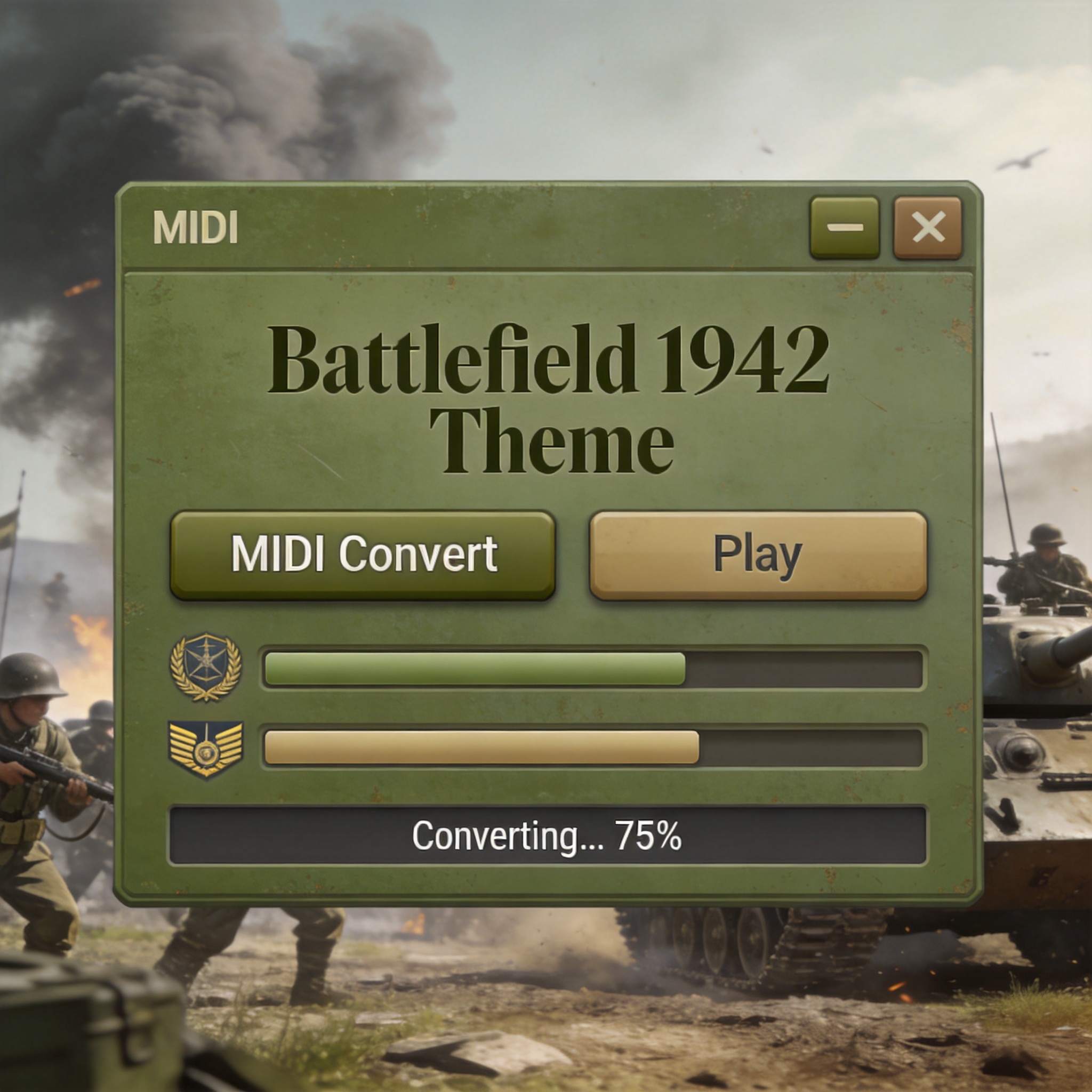 Battlefield 1942 Theme MIDI sheet music